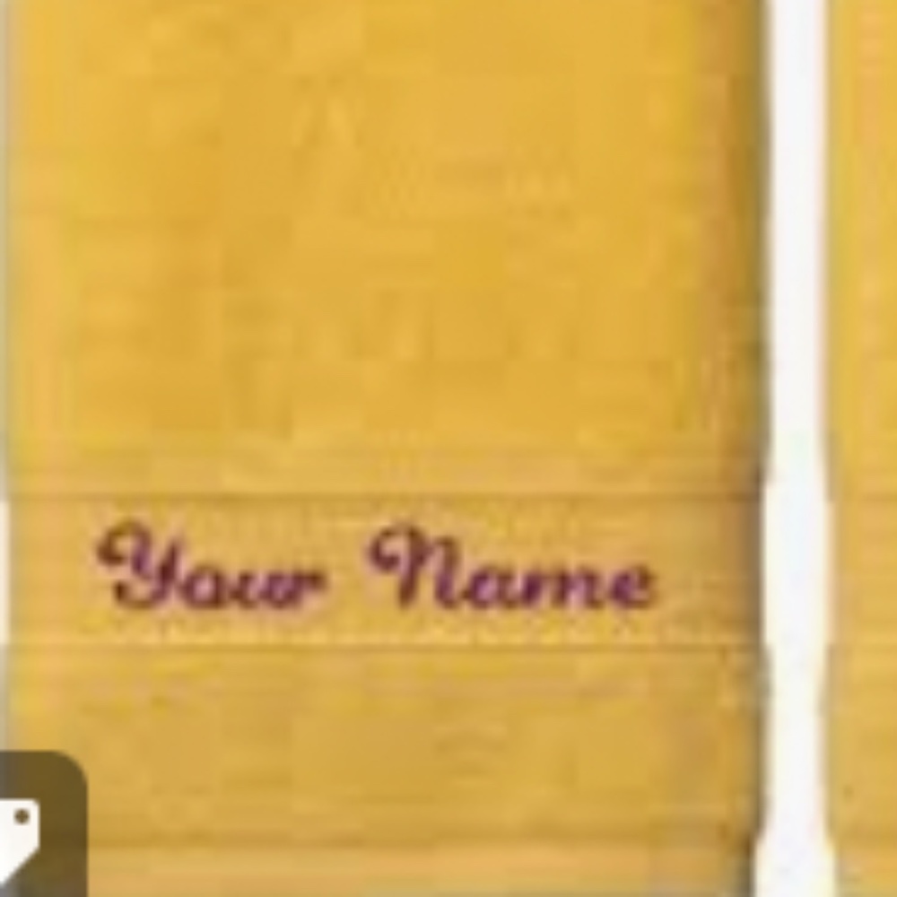 Embroidered names or messages on the gifts